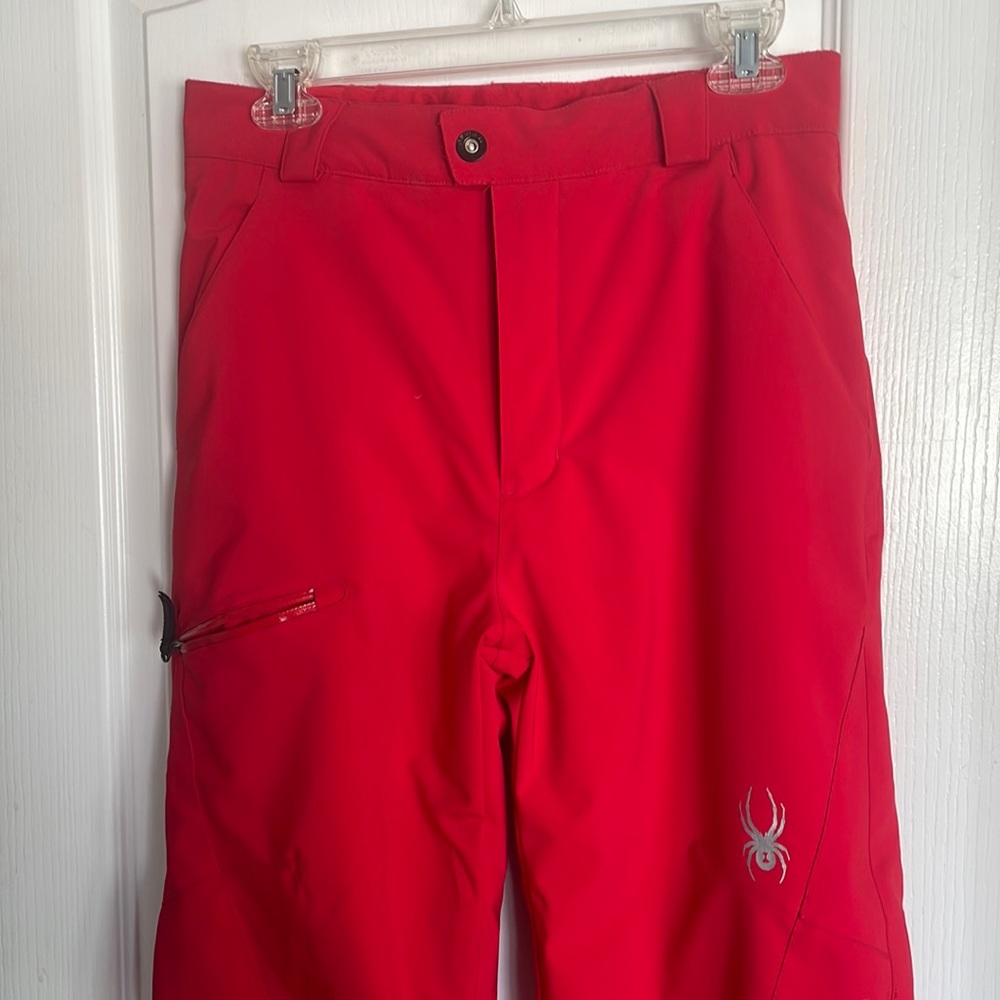 Spyder Ski Pants! Boys, size 18, fiery red! Practically new.